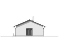 Projekce domu Přízemní rodinný dům - Boční pohled č. 4