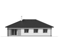 Projekce domu  - Boční pohled č. 3