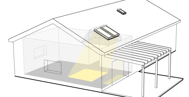 Světelná šachta efektivně prosvětlí každý bungalov